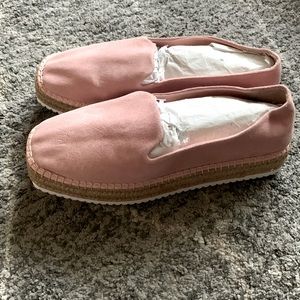 Suede platform espadrilles